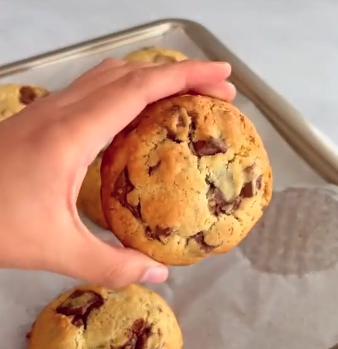 Thick bakery-style chocolate chunk cookie